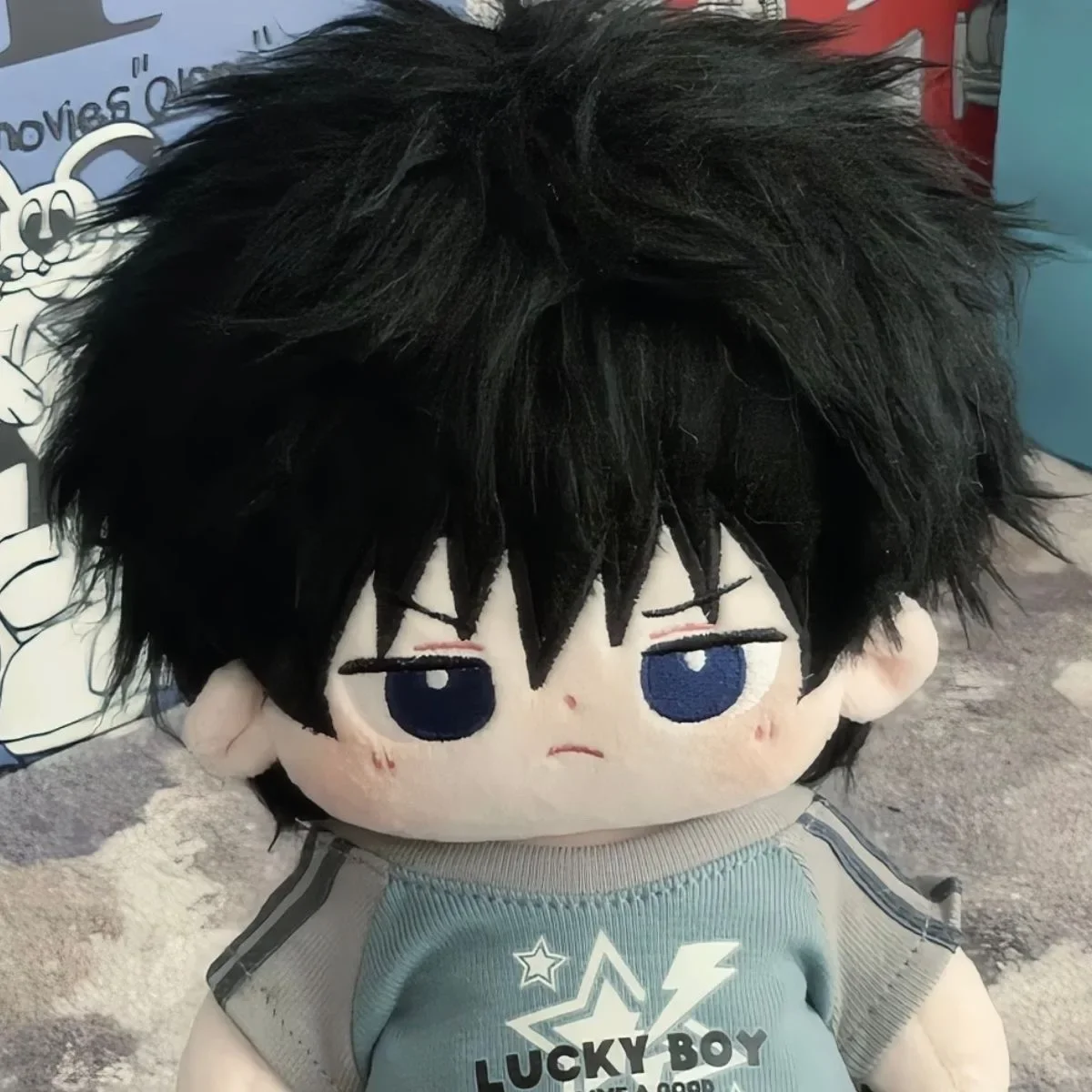 20cm Anime Role Fushiguro Megumi  Handsome Boy Soft Plush Doll Body Dress Up Cotton Dolls Cosplay Plushie Puppet Figure Toys