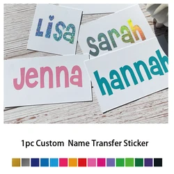4X Kids Personalised Name Sticker Decorative Vinyl Decal for Water Bottle & Lunchbox DIY Kindergarden & School Label Cute Gift