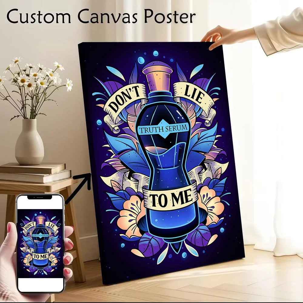 Elixir of Liquid Truth Canvas Poster Customizable Pictures Wall Art Canvas Painting for Room Decorations Bedroom Decoration Arts