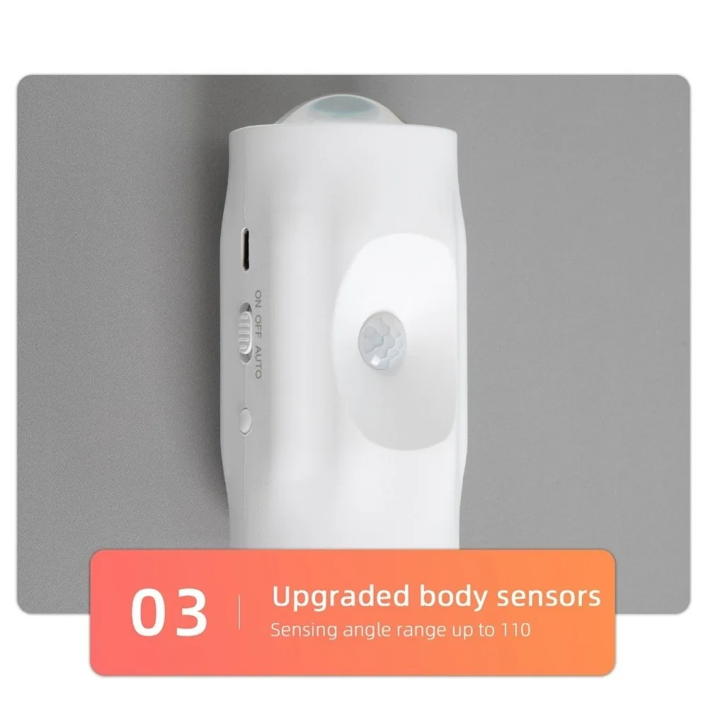 New Motion Sensor LED Cabinet Light Magnetic Energy Efficient Wall Sunset Lamp RGB Color Night Light Cabinet Kitchen