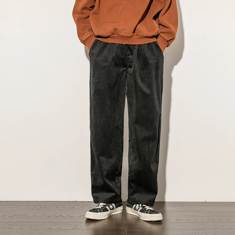 سروال قصير الرجال الخريف الشتاء سراويل تقليدية رجل ركض بنطلون Sweatpants الذكور كبيرة الحجم الرياضة الشارع الشهير فضفاض السراويل واسعة #4