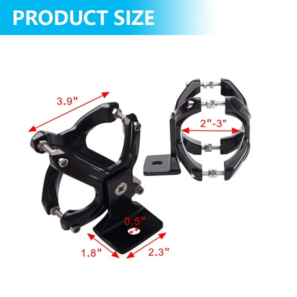 X-braçadeira led luzes de trabalho barra suporte de montagem para offroad atv trator utv motos 2-3 Polegada barra de tubo pára-choques rolo gaiola titular