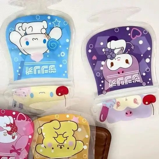 

Kawaii Kuromi Necklace Jewelry Sealed Ziplock Bag Cartoon Resealable Thickened Bag 10Pcs Storage Bag