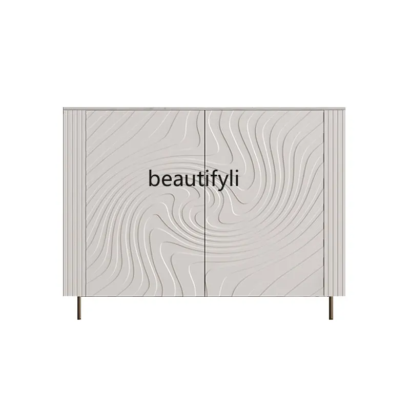 

yj Light Luxury Sideboard Art Minimalist Cream Style Entrance Cabinet Modern Minimalist Hall Cabinet