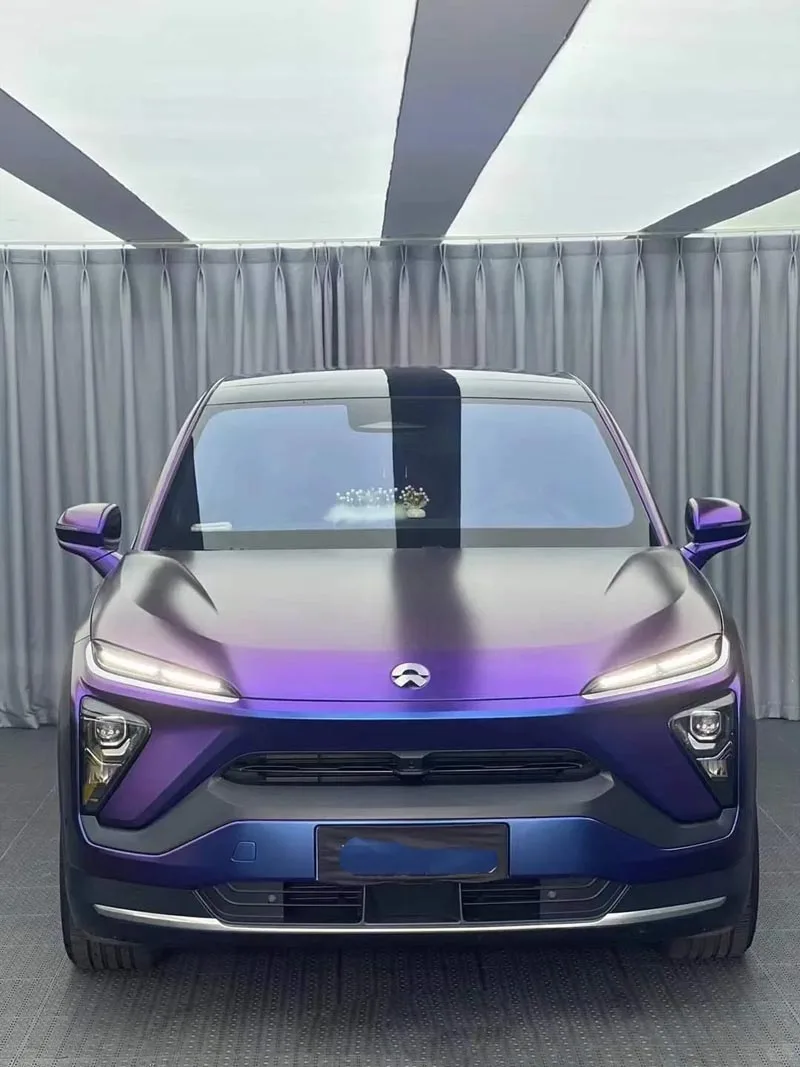 Sparkle Metallic Chameleon Vinyl Wrap Film Purple to Red Adhesive Decal Motorbike Car Wrapping Foil with Air Release