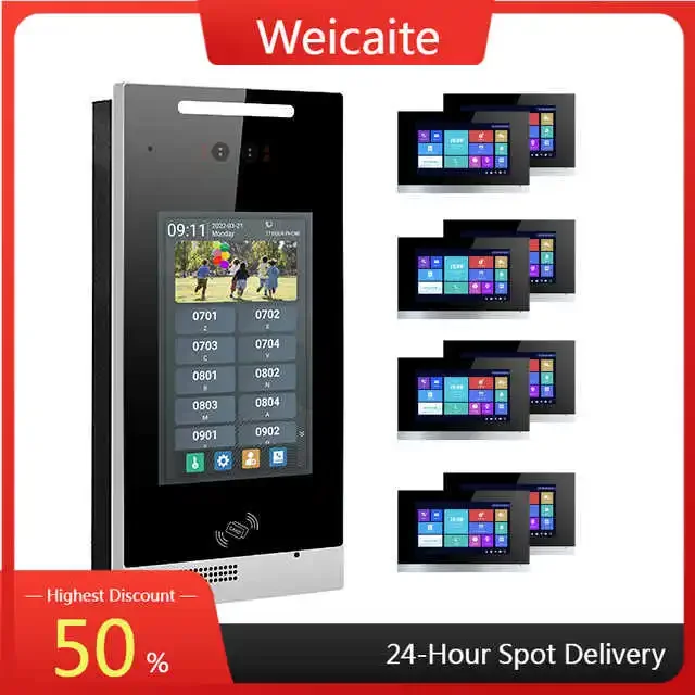 

2025NEW Factory Price IP65 Waterproof 8-inch Video Door Telephone, Multi Room Two-way Intercom System, Optional Package