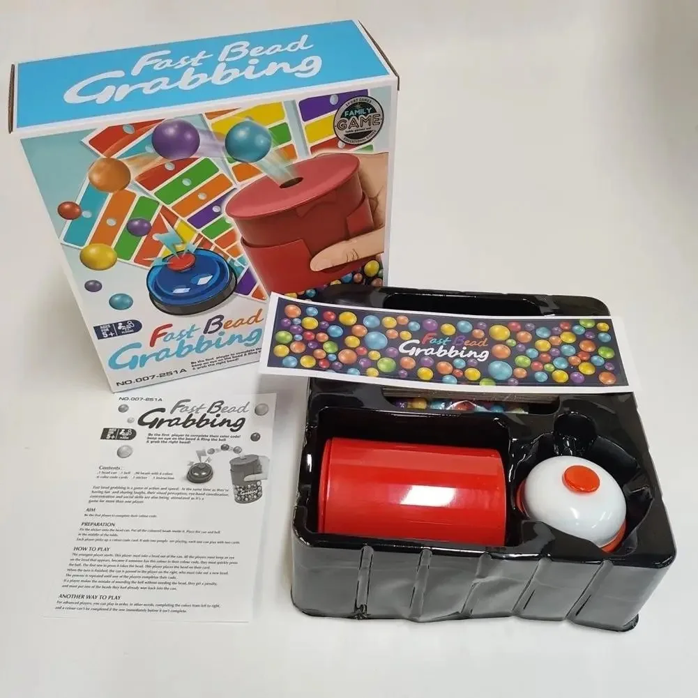 Family Reunion Bead Game Grabbing Board Game Desktop Manual Lucky Lottery Machine For Kids Party Interactive Toys Family