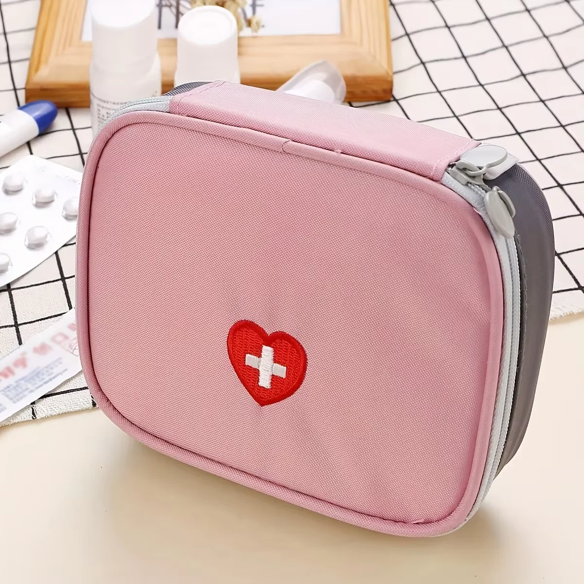 Mini trousse de premiers secours domestique vide, sac de voyage, paquet de médicaments Portable, Kit d'urgence, sacs de rangement de médicaments, petit organisateur