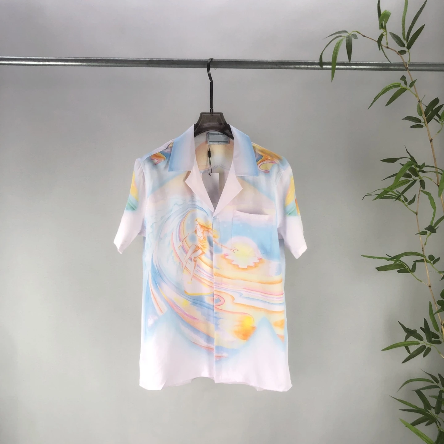 

Универсальный повседневный летний ор Све irt с креативным принтом и свободным кроем, молодежный Sle, четыре сезона, хлопок, полиэстер