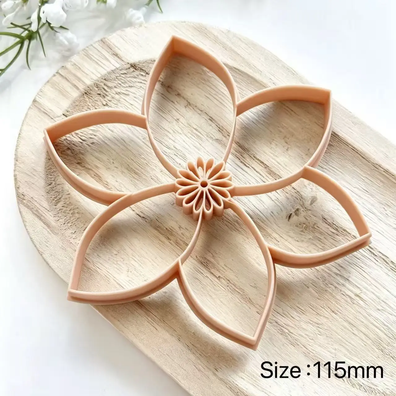 Daisy Polymer Clay Trinket Dish Cutter Shell Palm Leaf Flower Shape Clay Coaster Mould DIY Plate Tray Mold Handmade Clay Tools