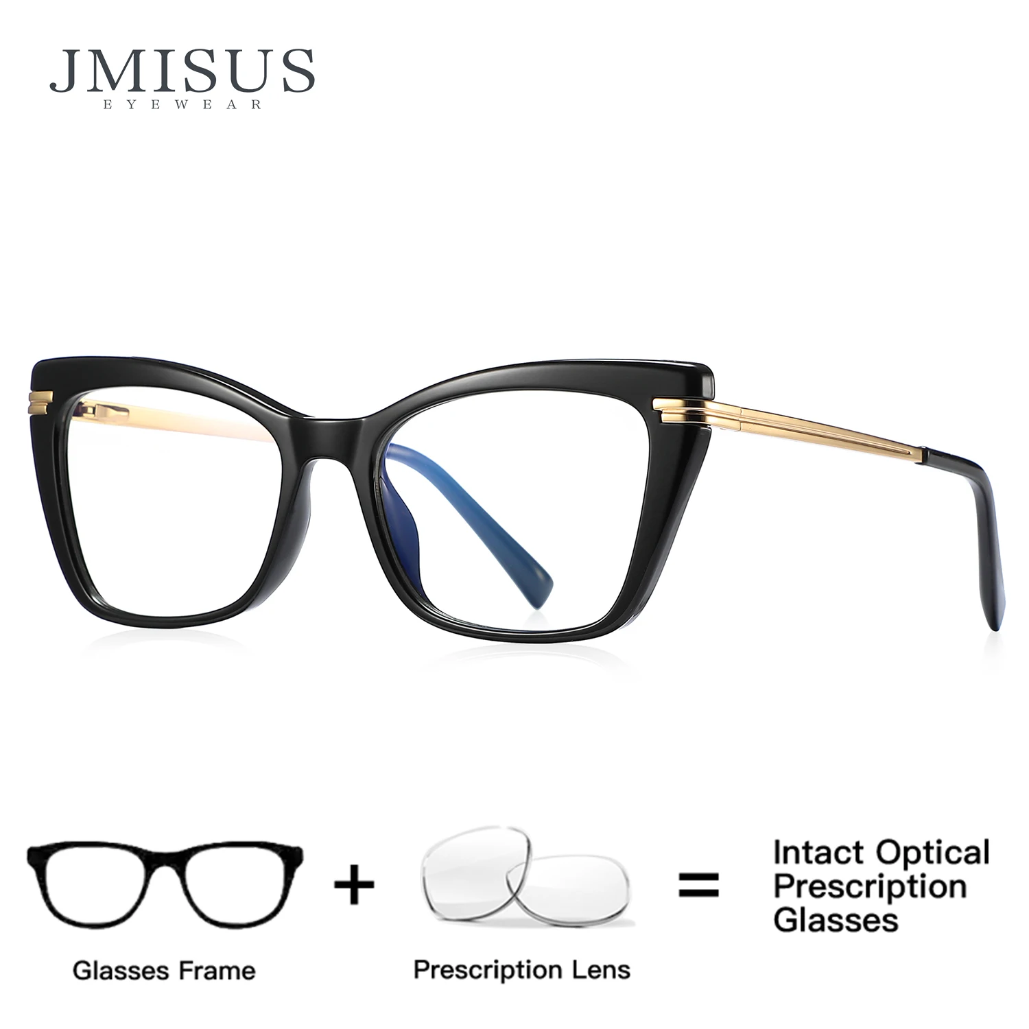 نظارات طبية JMISUS فوتوكروميك للنساء بإطار عين القطة على شكل فراشة عدسات تقدمية متعددة البؤر للاستخدام الداخلي والخارجي #1