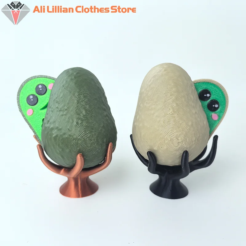 ألعاب أصابع متوسطة ثلاثية الأبعاد مطبوعة ، أفوكادو سيئ ، مضحك ، لطيف ، ديكور منزلي ، هدايا لأصدقائك #2