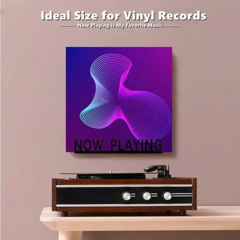 Premium Wall Mount Vinyl Record Stand Collection Hanging Storage LP Display Holder Retro Stand Player Album Shelf Home Decor