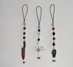 Halloween Gothic phone charms - pumpkin {Bearies} (halloween, spooky, pastel goth, grunge, y2k)