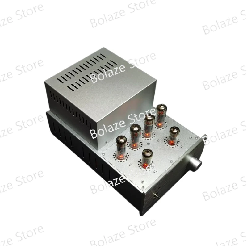 Audio 2*10W Tube Amplifier Amplifier 6F2+6P1 Push-pull Amplifier Kit / Finished AMP  28HZ-20KHZ,6F2(6U8、ECF82)*2 、6P1*4