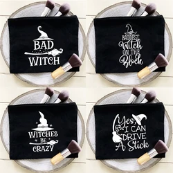 Bad Witch Portable Cosmetic Bag Toiletries Organizer  Pencil Bag Best Gift Female Halloween Theme Party Purse Clutch Makeup Case