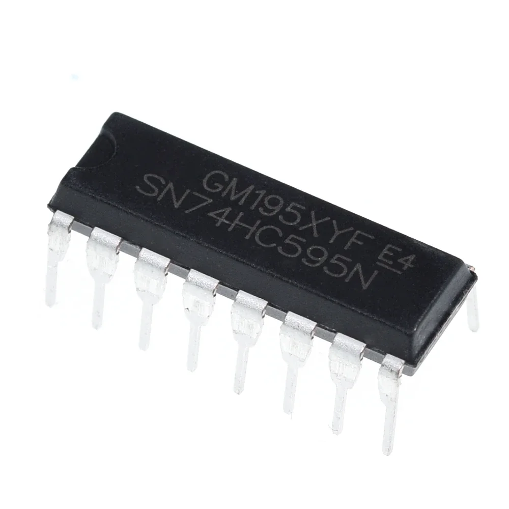 Оригинальный SN74HC595N SN74HC595 DIP16 74HC595N 74HC595 IC 8-битный переключатель с трехступенчатым выходным регистратором, Новинка