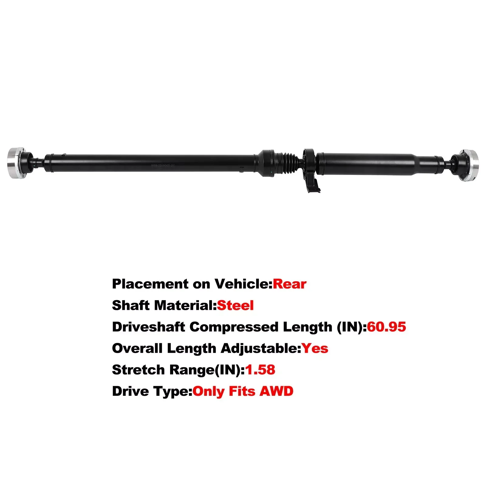 

Задний карданный вал в сборе для Dodge Charger Chrysler 300 2015-2019 AWD