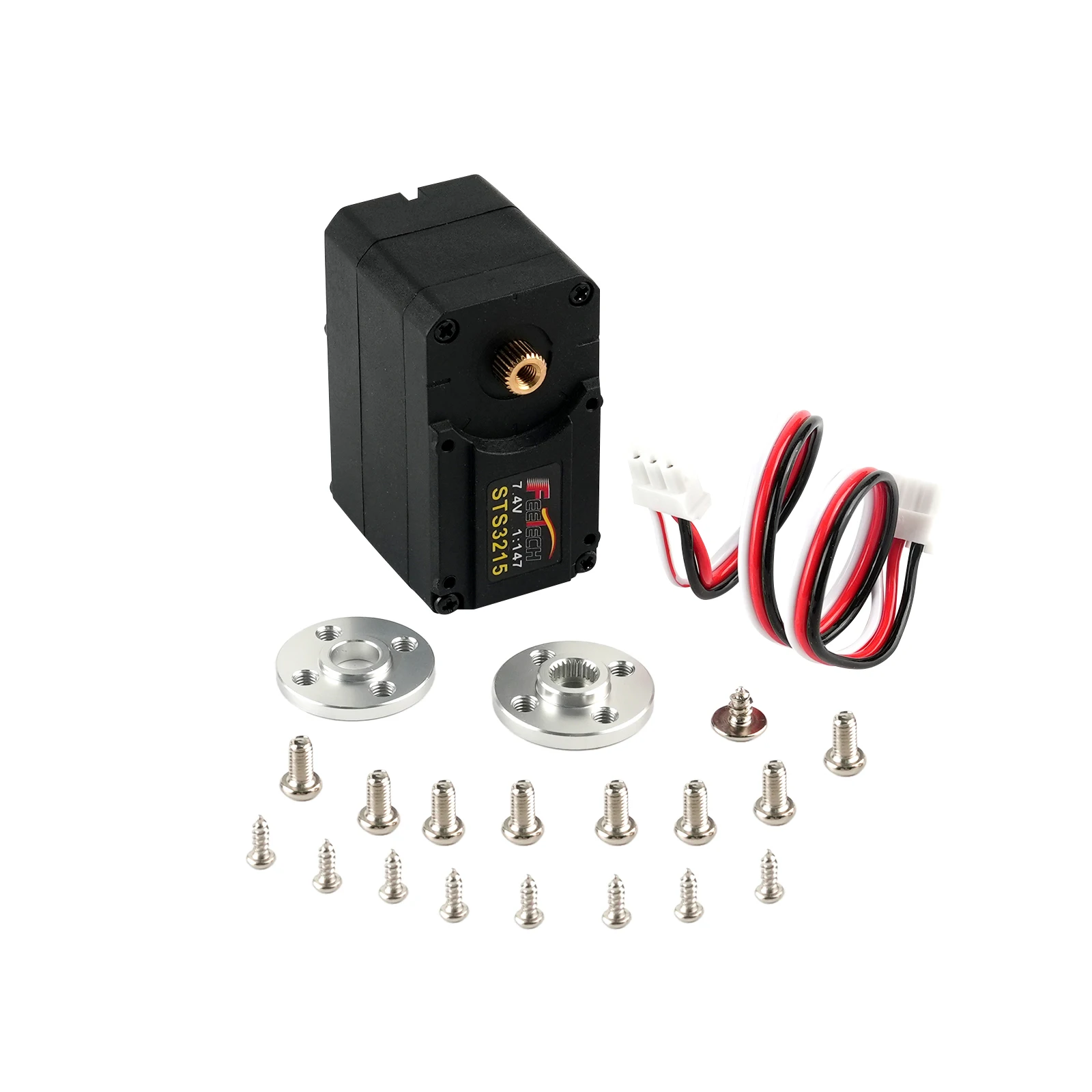 Feetech ST3215 Smart Bus Servo Motor C046 7.4V 19KG 1:147 Gear Ratio Magnetic Encoding 360 Degree TTL Servos for Robotic Arm