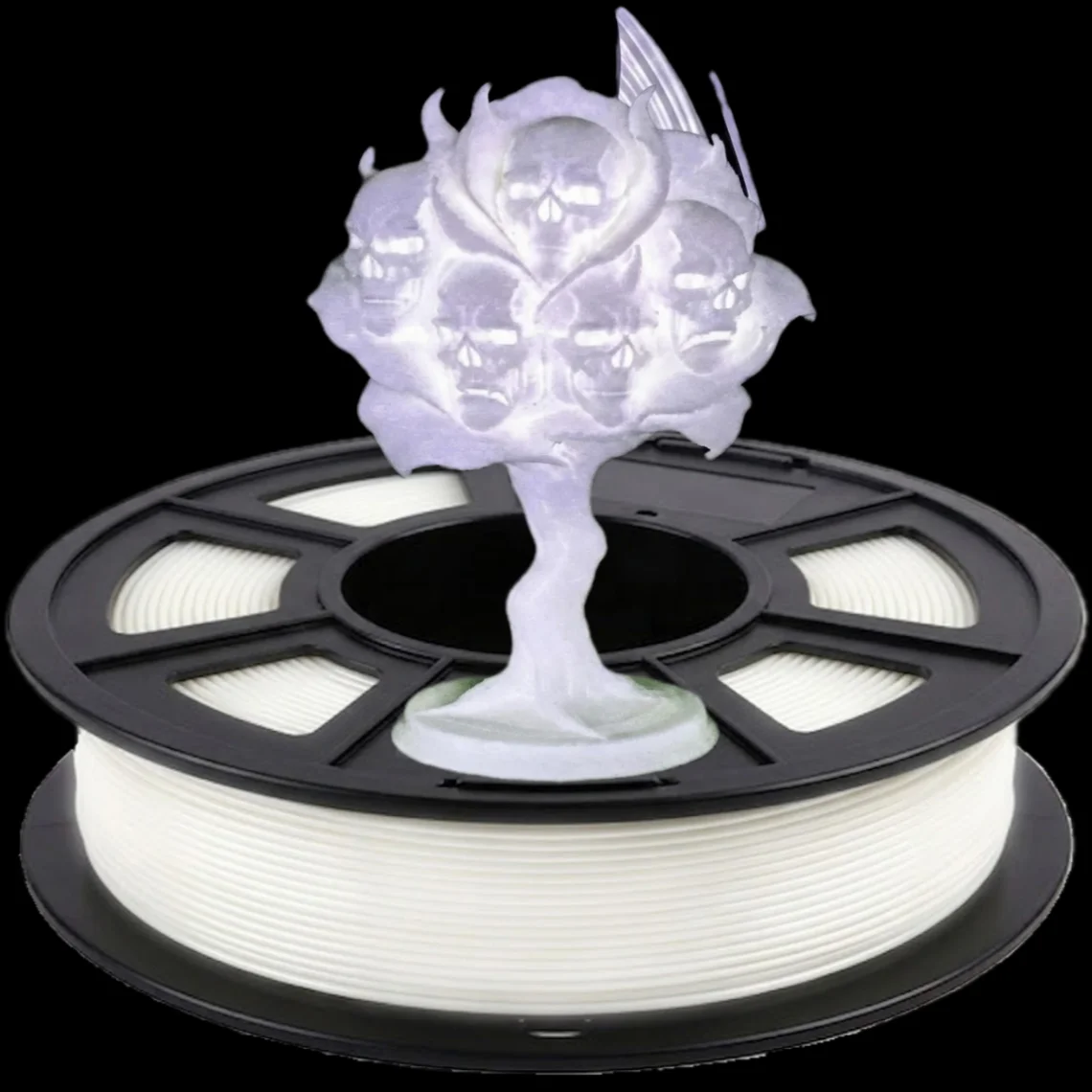 1.75mm PLA Filament  Glow in The Dark with Smooth Surface, Best with UV Lamps Bright Luminous  3D Printer Filament, 250G Plastic