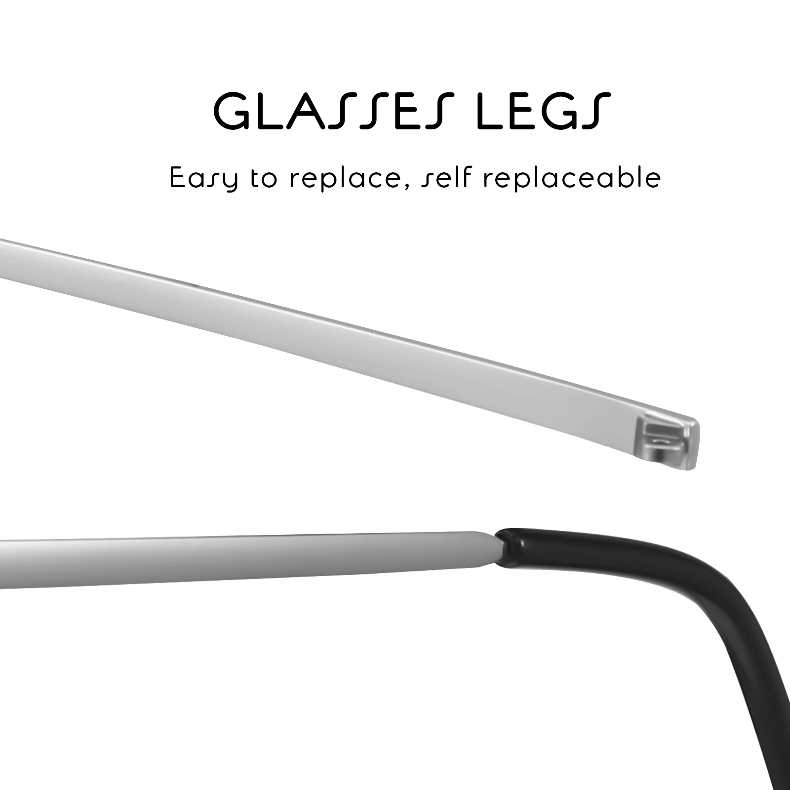 

Glasses Legs Universal Metal Eyeglass Frame Temple Arms Replacement Sunglasses Repair Parts Durable Electroplated