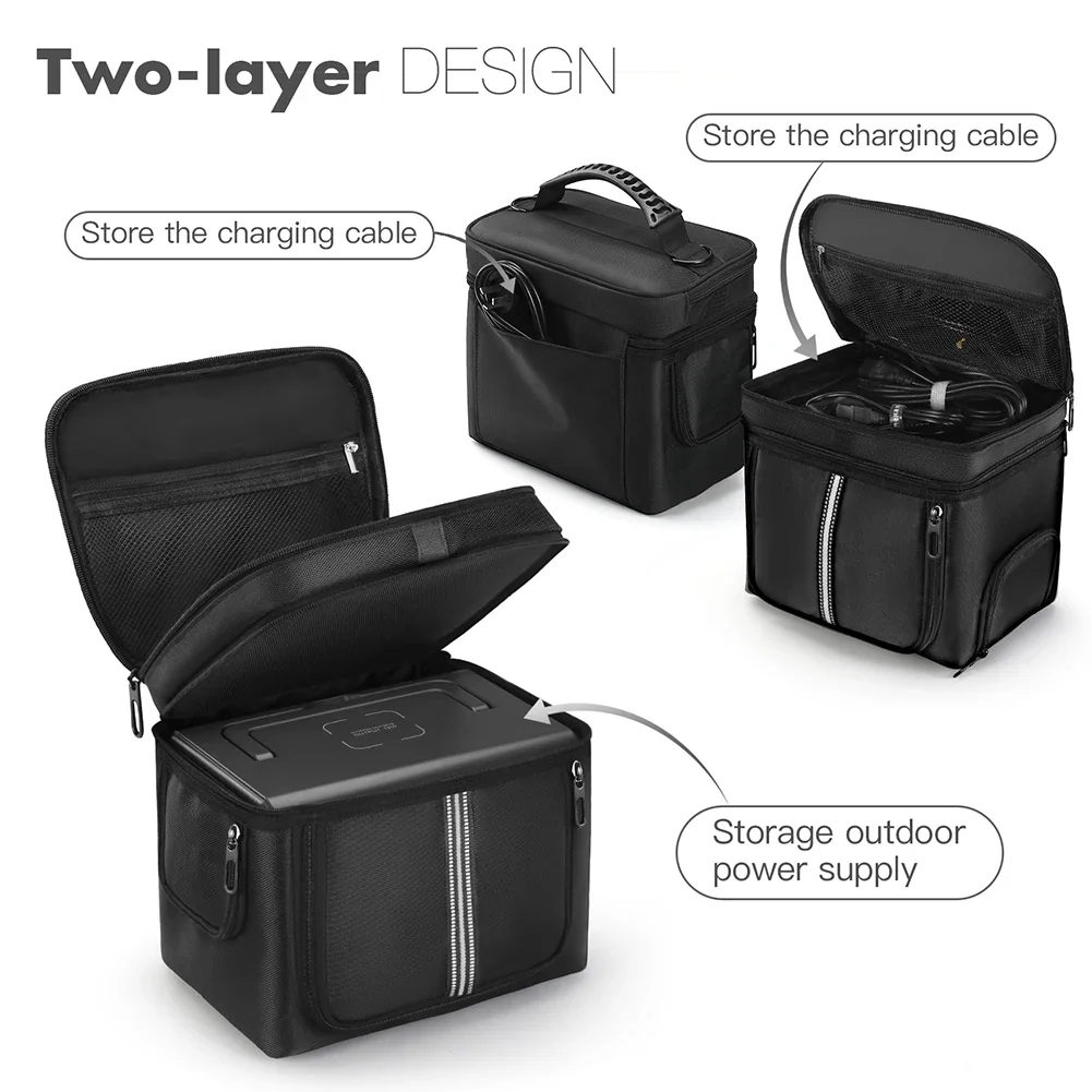 حقيبة حمل مقاومة للماء لمحطة الطاقة المحمولة BLUETTI مولد الطاقة الشمسية EB3A 268Wh LiFePO4 بطارية احتياطية حقيبة تخزين السفر