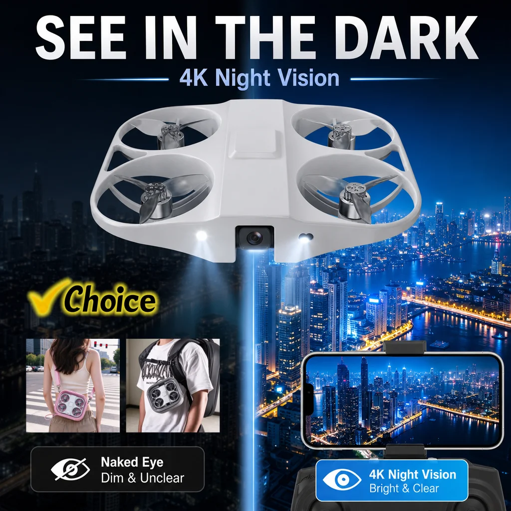 Airmax Neo Mini Thin Professional Drone with 8K HD Night Vision Camera RTH Feature And Bag Included for Enhanced Flying Experie