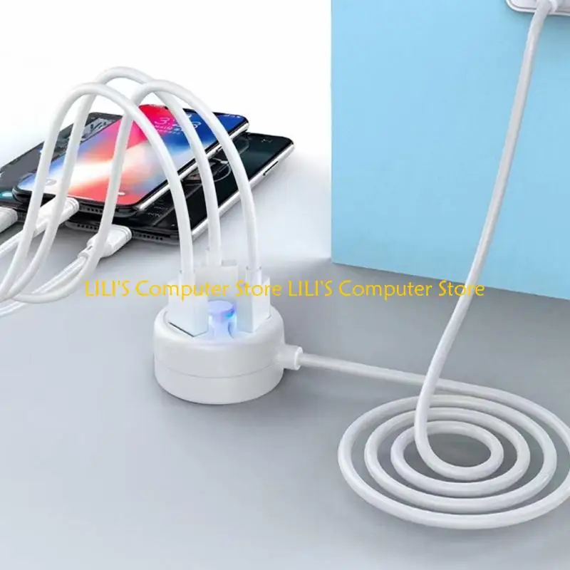 A52B Portable USB2.0 Charging Hub with 3 Port Multi USB Port Expander USB Splitter