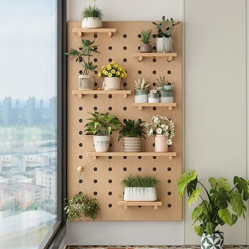 Useful Free Style Wall-mounted Storage Board Irregular Decorative Panel Foyer Background Showcase Stylish Display Shelf Home