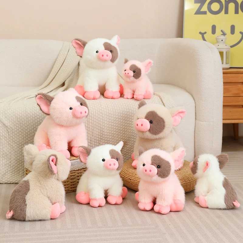 Jouet en peluche cochon parfumé simulé, mignon, réaliste, poupée pour animaux de compagnie, cochon bombé, Animal en peluche, cadeau d'anniversaire et de noël pour enfant