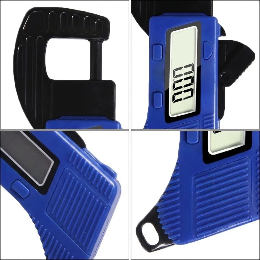 Digital Thickness Meter for Leather Paper Board Jewelry with Clear LCD Screen 0.01mm Accuracy ABS Plastic Construction