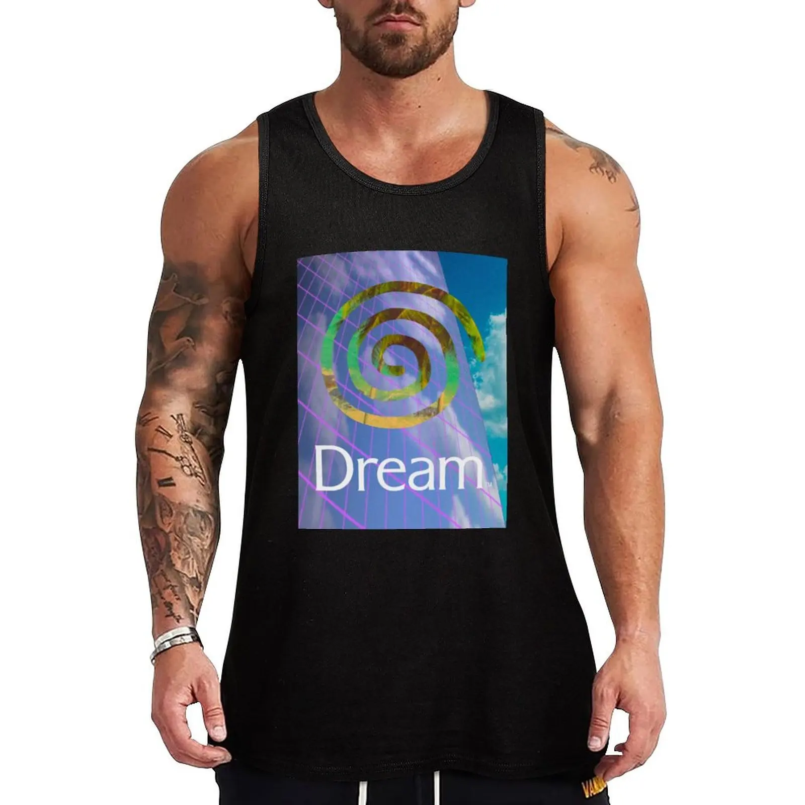 Sega Dreamcast Logo Vaporwave - Dream Tank Top Sweat Resistant Tank Top Moisture Wicking Gym Wear
