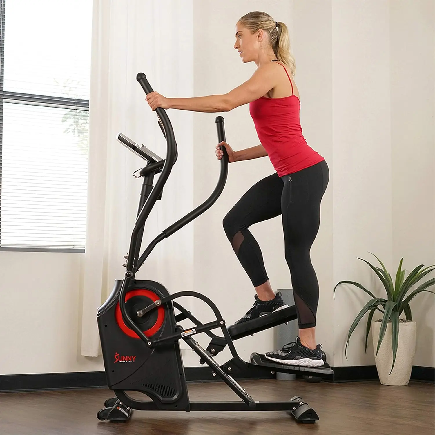 Cardio Climber Stepping Elliptical Exercise Machine for Home with 8 Levels of Magnetic Resistance, Performance Monitor, Full Bod