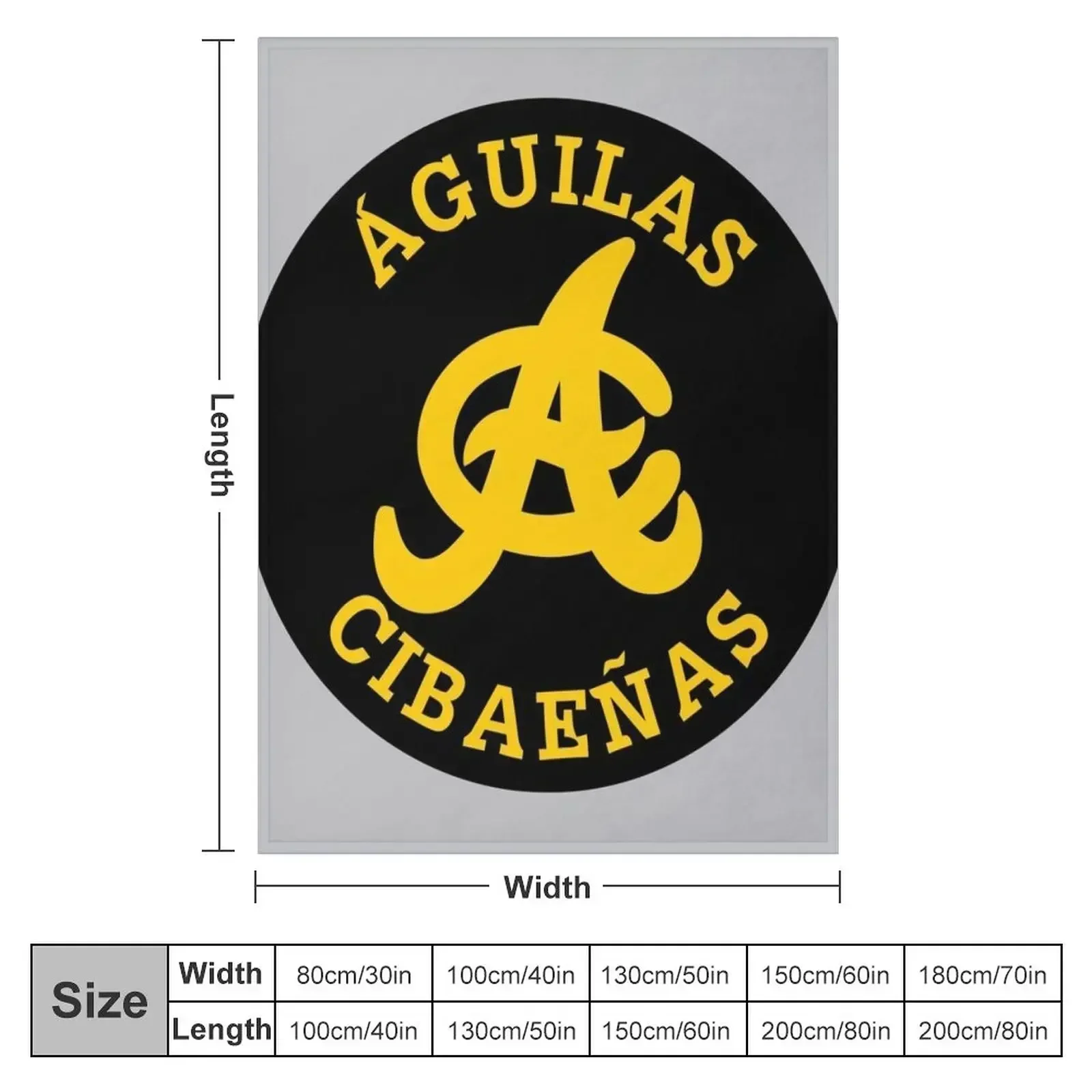 Aguilas Cibae?as Jersey Throw Blanket couch cozy soft plush fuzzy picnic outdoor blanket