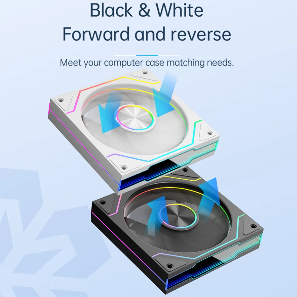 

Computer Chassis Fan 12cm Case Cooler Fan ARGB Case Fan 4 Pin PWM Suitable for Most PC Cooling Systems