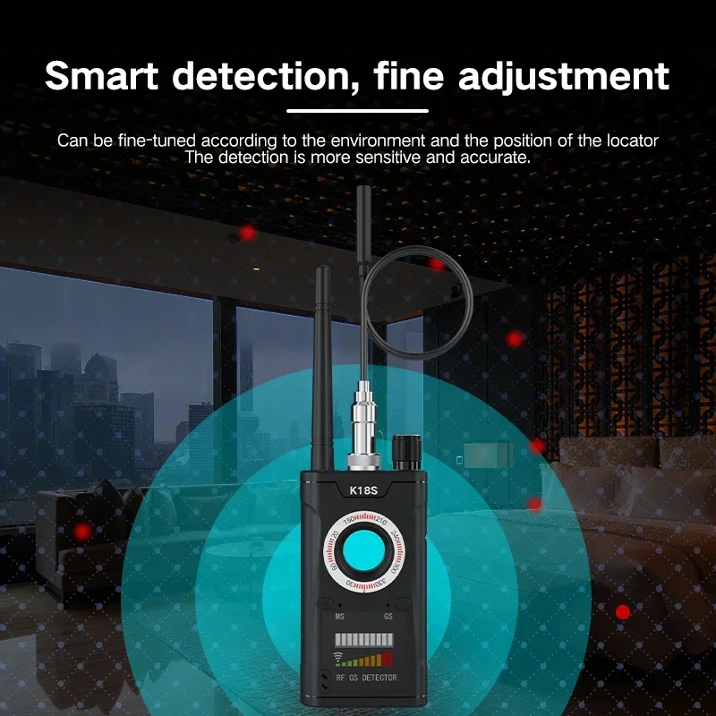 Multifunctional Camera Detector Eavesdropping Gadget GPS Signal K18s Mini Portable One-machine Anti-peeping Camera DetectorSmart