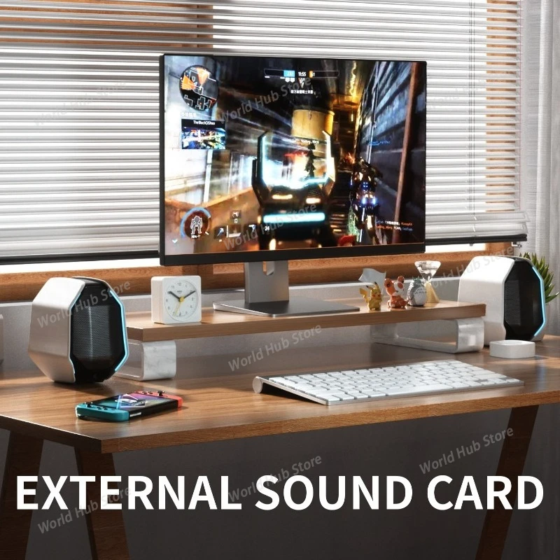 Universal Wired, Wireless and Bluetooth Speakers for Computers, E-sports Games, Audio Systems, Desktops and Laptops