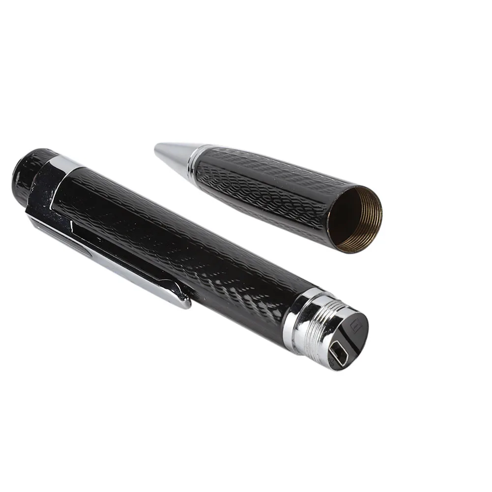 مسجل صوت رقمي مستمر على شكل قلم لمدة 12 ساعة بسرعة 192 كيلوبت في الثانية ومسجل صوت بزر واحد وفيديو صوتي محمول #5