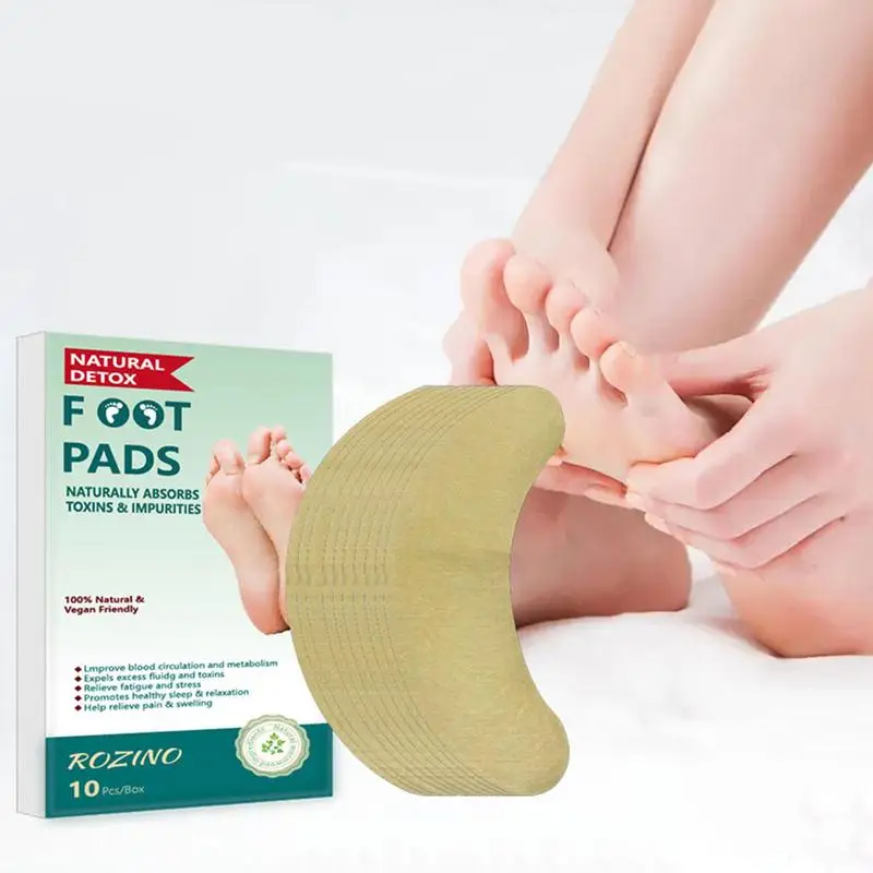 Wormwood Foot Patch Deep Cleansing Foot Patches For Foot Care Natural Detoxify And Relaxation 10 Pcs Foot Adhesive Sheet Body