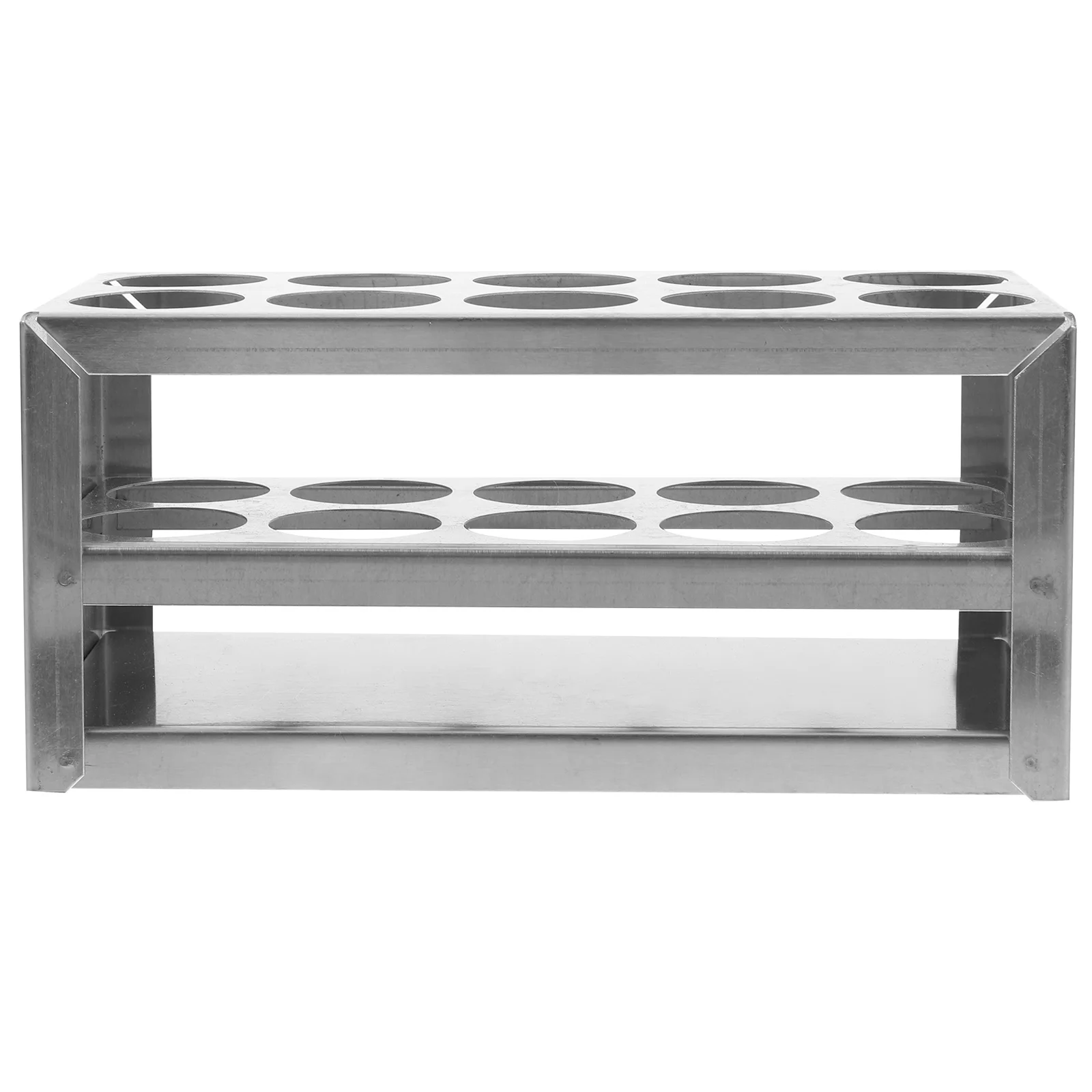 

Stainless Steel Test Tube Rack 10 Holes 31mm for 50ml Tubes Lab Equipment Reusable Tube Holder Organizer