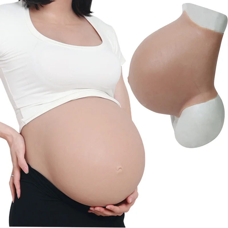 Cosplay Transgender DragQueen Man to Woman Disguised Pregnancy Realistic Silicone SML Belly Product Category Breast Form