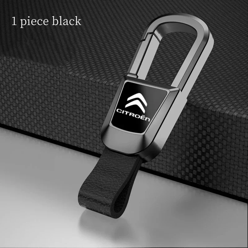 

2024 The new car keychain alloy keychain leather keyring is suitable For Citroen C3 C4 X7 Xsara Picasso