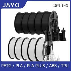 JAYO PETG/PLA Meta/PLA/PLA PLUS/ABS/TPU 10Rolls 1.75mm for FDM 100%No bubbel 3D printer parts accessories DIY Gift Fast delivey