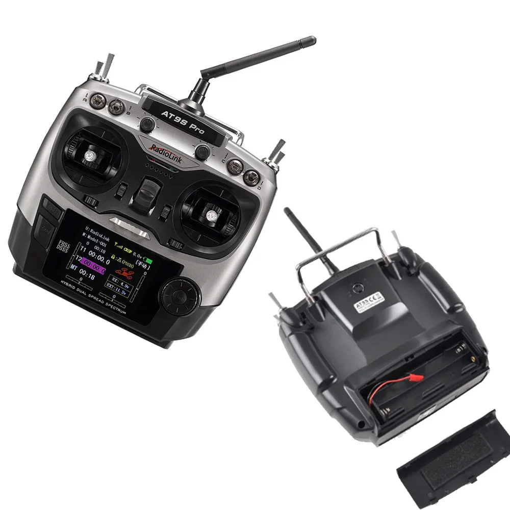 

Radiolink AT9S Pro TX 10/12CH RC Radio Controller RC transmitter with R9DS 2.4G receiver for RC FPV Racing