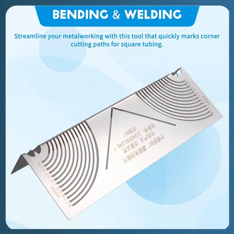 AB02 Angle & Arc Marking Tool Square Steel Pipe Bend Steel Pipe Bend Marking Tool Welding Square Pipe Marking Welding Tool