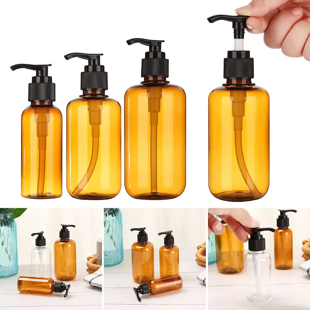 1pc Useful Plastic Hand Sanitizer Shower Gel  Bottles Liquid Pump Container Bottling