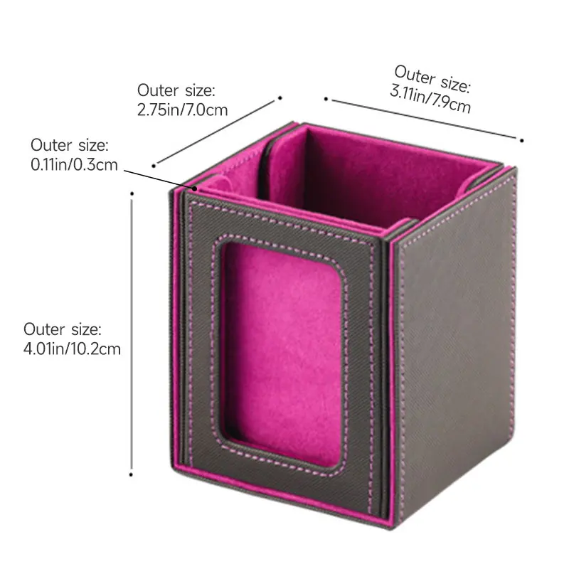 100+ Cards Deck Box Card Storage Box Premium PU Leather Container Gaming Card Holder for Collectible Cards for Yugioh MTG