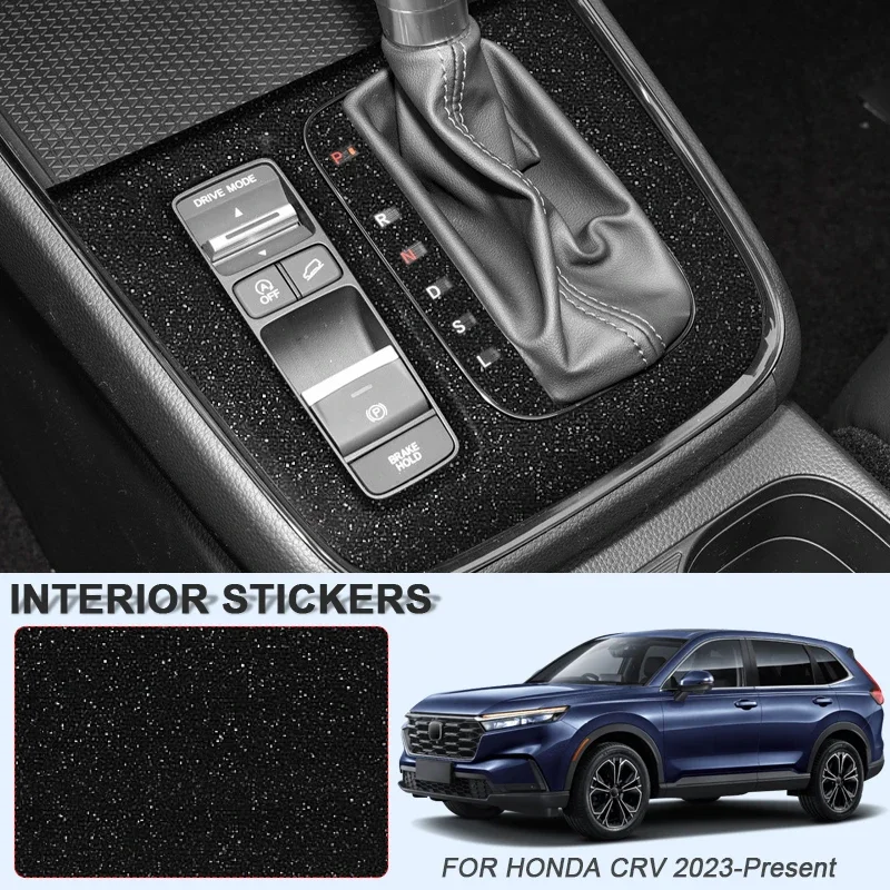 Car Carbon Interior Sticker Lifting Window Panel Decal Gear Inner Door Protective Film Accessory For HONDA CRV 2023-Present LHD