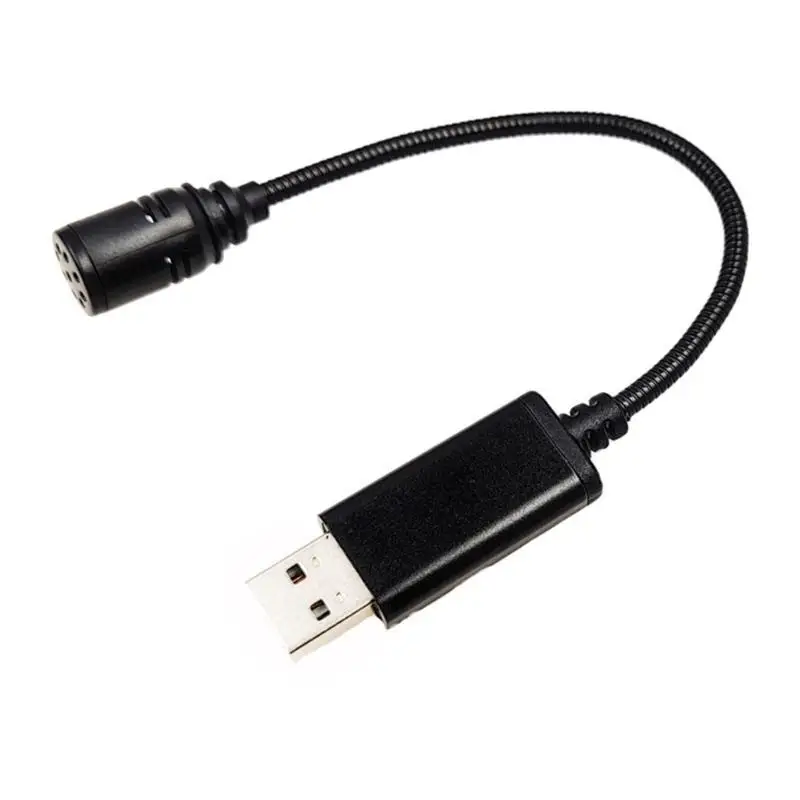 652F Mini USB2.0 Microphone Portable Adjustable MIC Adapter for Laptop/Notebook