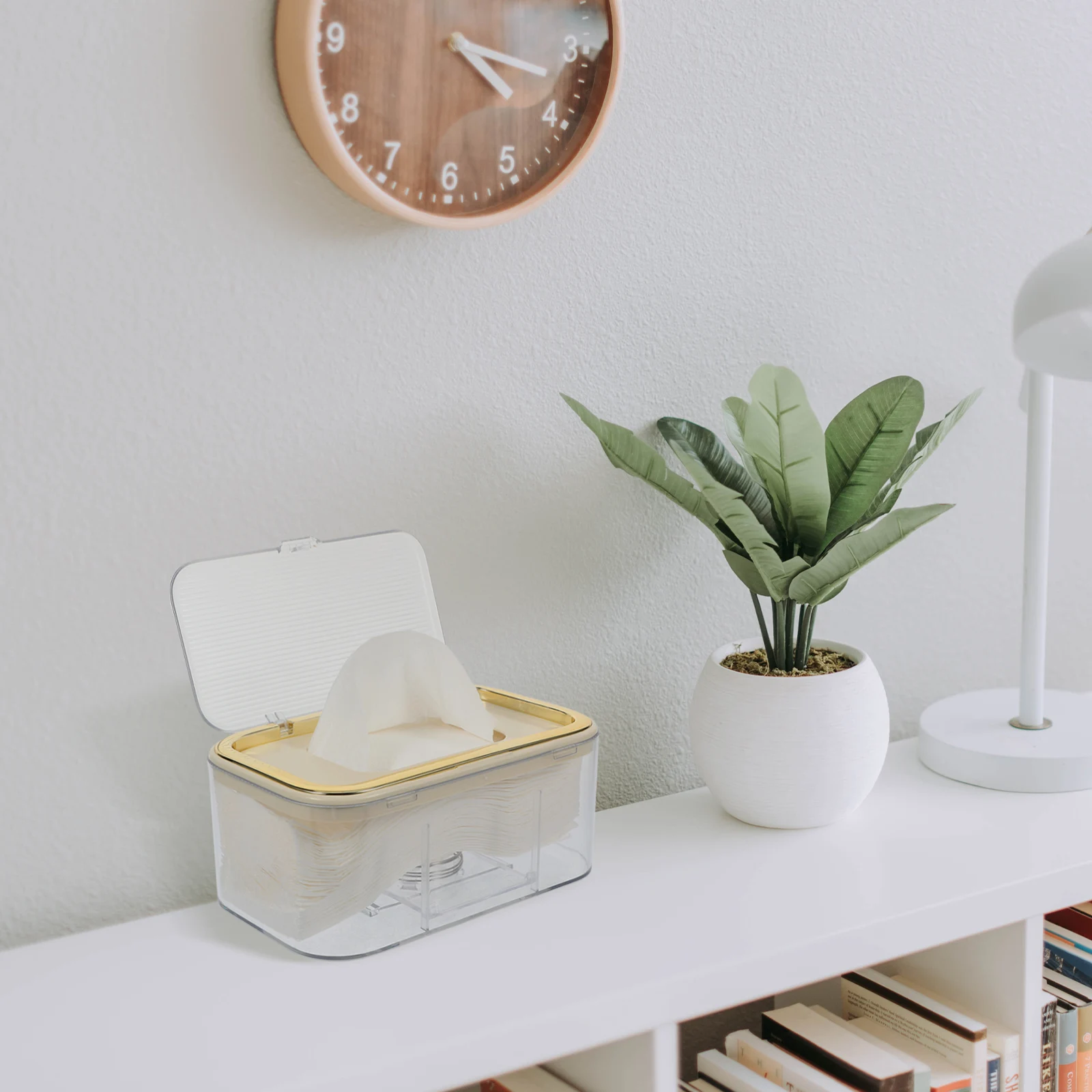 

Tissue Box Holder Large Capacity Desktop Napkin Storage Case Paper Towel Dispenser Rectangle Cover Home Office
